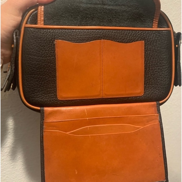 Dooney & Bourke ultra rare Air Force blue pebbled leather large SCOTTISH KILTY - Picture 14 of 14